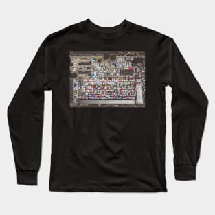 Local grocery market aerial view Long Sleeve T-Shirt